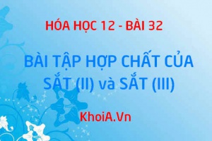 Bài tập về hợp chất của Sắt (Sắt II, Sắt III): Bài tập 1, 2, 3, 4, 5 trang 145 SGK Hóa học 12 bài 32